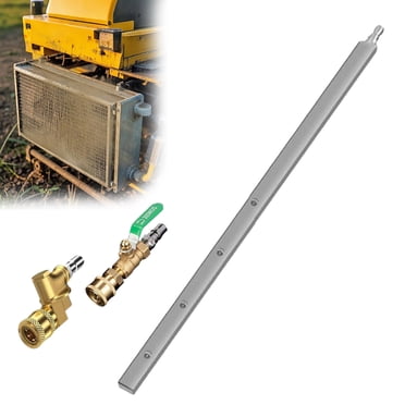 32" Radiator Cleaning Wand For Pressure Washer - 4500 PSI, Stainless Steel, With Brush & Quick Couplers