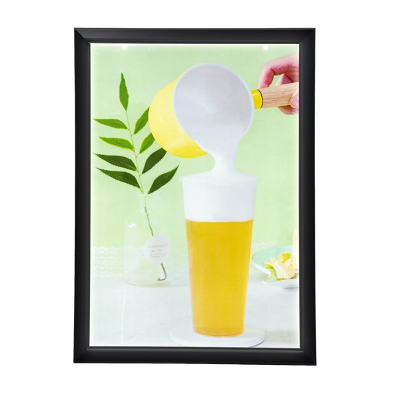 24*33 Inch LED Movie Poster Frame, Wall Mounted Advertising Picture Frame Display Led Light Box Sign Advertising Display Black