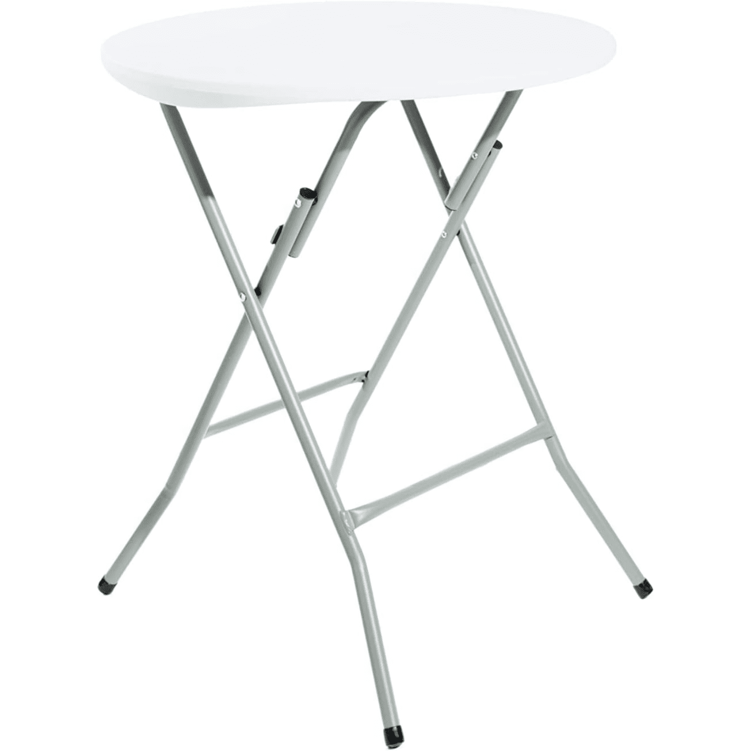 24" Round Granite White HeavyDuty Blow Molded Standard Height Plastic