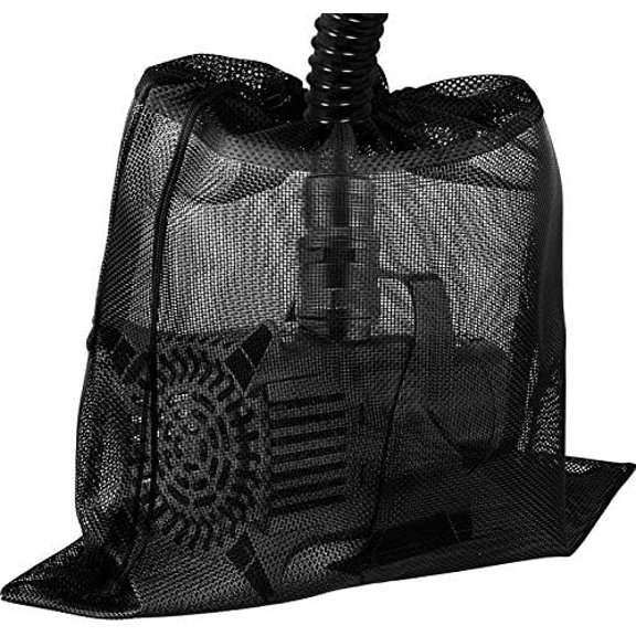 24" x 26" Upgrade Large Pump Barrier Bag, Pond Pump Filter Bags, Black Media Bag for Pond Filter (Black, 18" x 19")