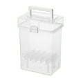 thumbnail image 1 of 24/36/48/60/80/120 Slots Transparent Marker Organizer Case, Plastic Marker Storage Box, Transparent Marker Case Storage Container with Removable Slots, Organizer for Art Supplies(Clear,4.7x3.3x6.7"), 1 of 9