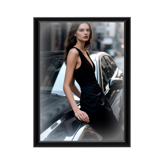 24*36 Inch LED Movie Poster Frame, Wall Mounted Advertising Picture Frame Display Led Light Box Sign Advertising Display Black