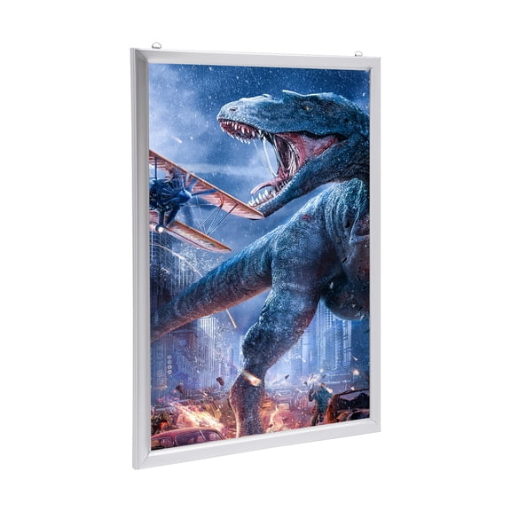 2436 Inch LED Poster Frame, Aluminum Alloy Acrylic Wall Mount Light Box 20W for Theater Store Advertisement Decoration
