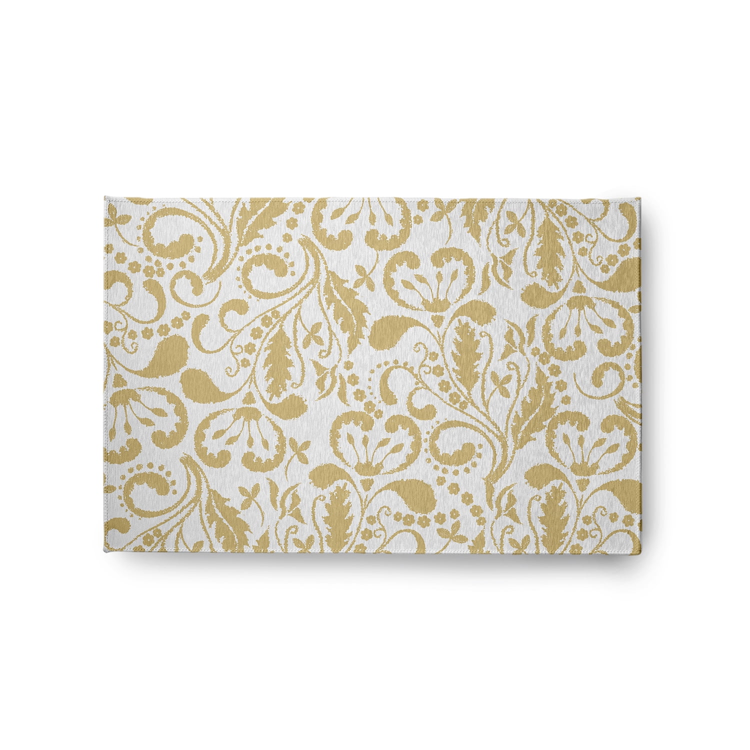24" 36" Simply Daisy Aurora French Country Chenille Area Rug, Yellow