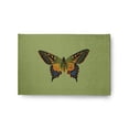 thumbnail image 1 of 24" 36" Simply Daisy Colorful Butterfly Swallowtail Novelty Chenille Area Rug, Apple Green, 1 of 4