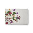 thumbnail image 1 of 24" 36" Simply Daisy Colorful Leaves Cabin & Lodge Chenille Area Rug, Purple, 1 of 4