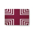 thumbnail image 1 of 24" 36" Simply Daisy Corner Stripes Modern & Contemporary Chenille Area Rug, Maroon Red, 1 of 4
