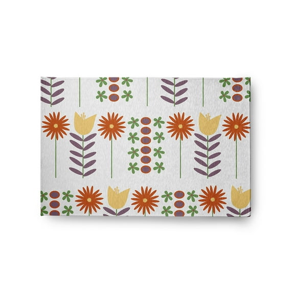 24" 36" Simply Daisy Daisy May's Garden Scandinavian Chenille Area Rug, White