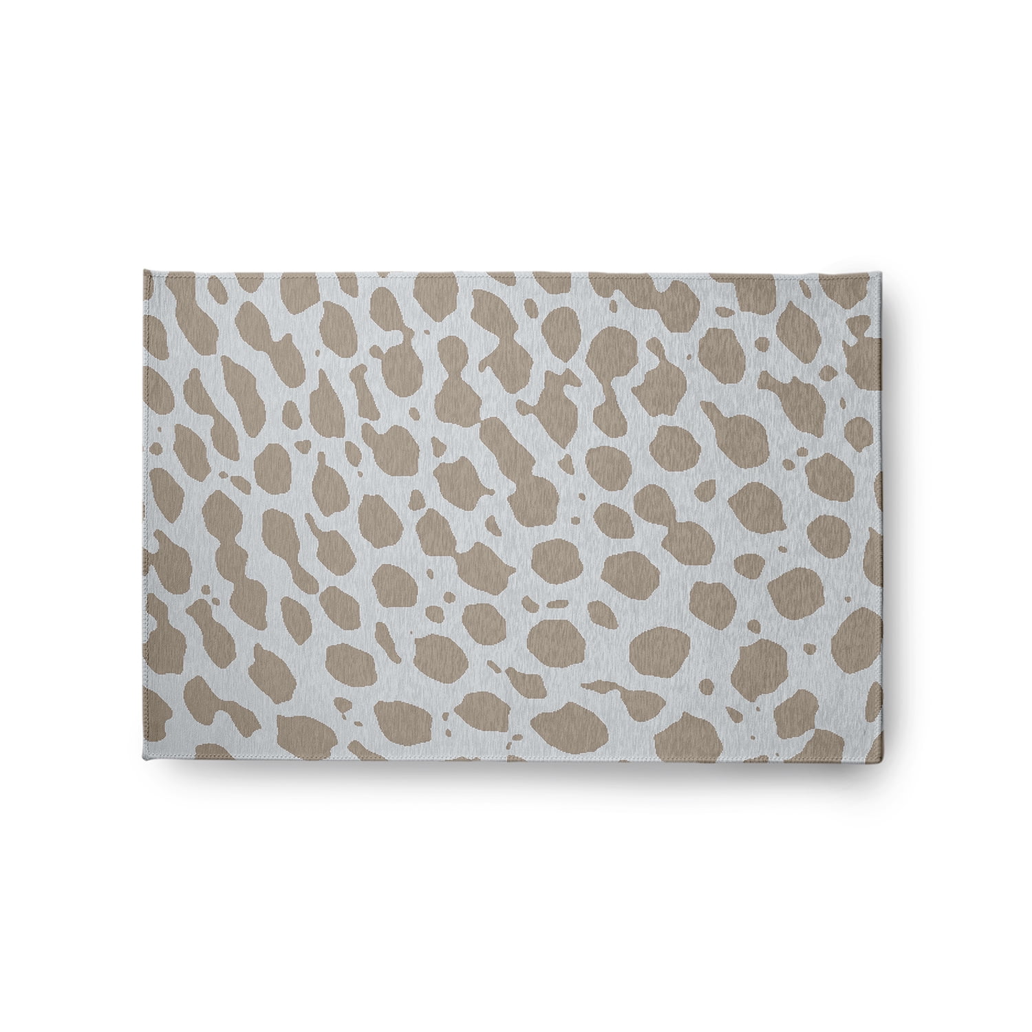 24" 36" Simply Daisy Leopard Pattern Modern & Contemporary Chenille Area Rug, Brown