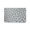 thumbnail image 1 of 24" 36" Simply Daisy Leopard Pattern Modern & Contemporary Chenille Area Rug, Dark Grey, 1 of 4