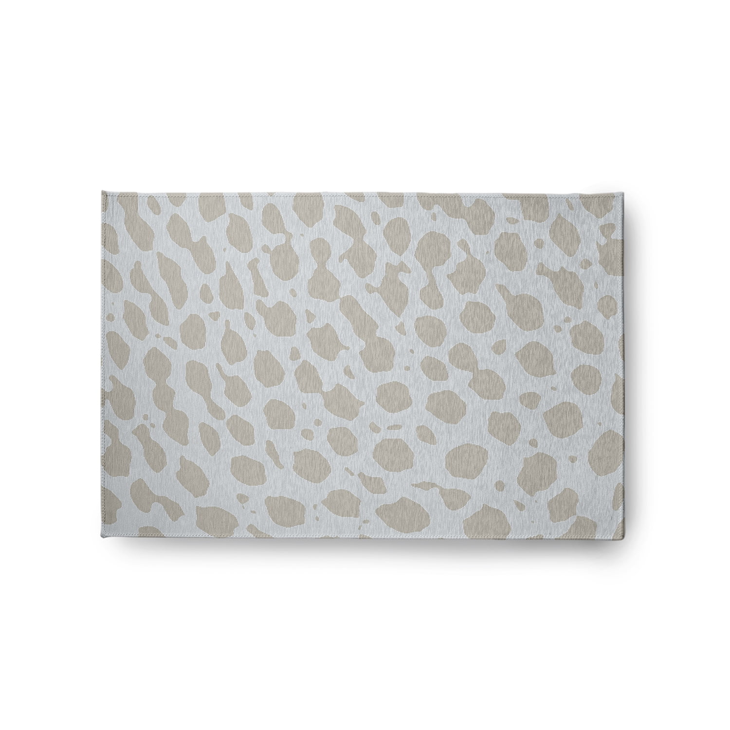 24" 36" Simply Daisy Leopard Pattern Modern & Contemporary Chenille Area Rug, Tan