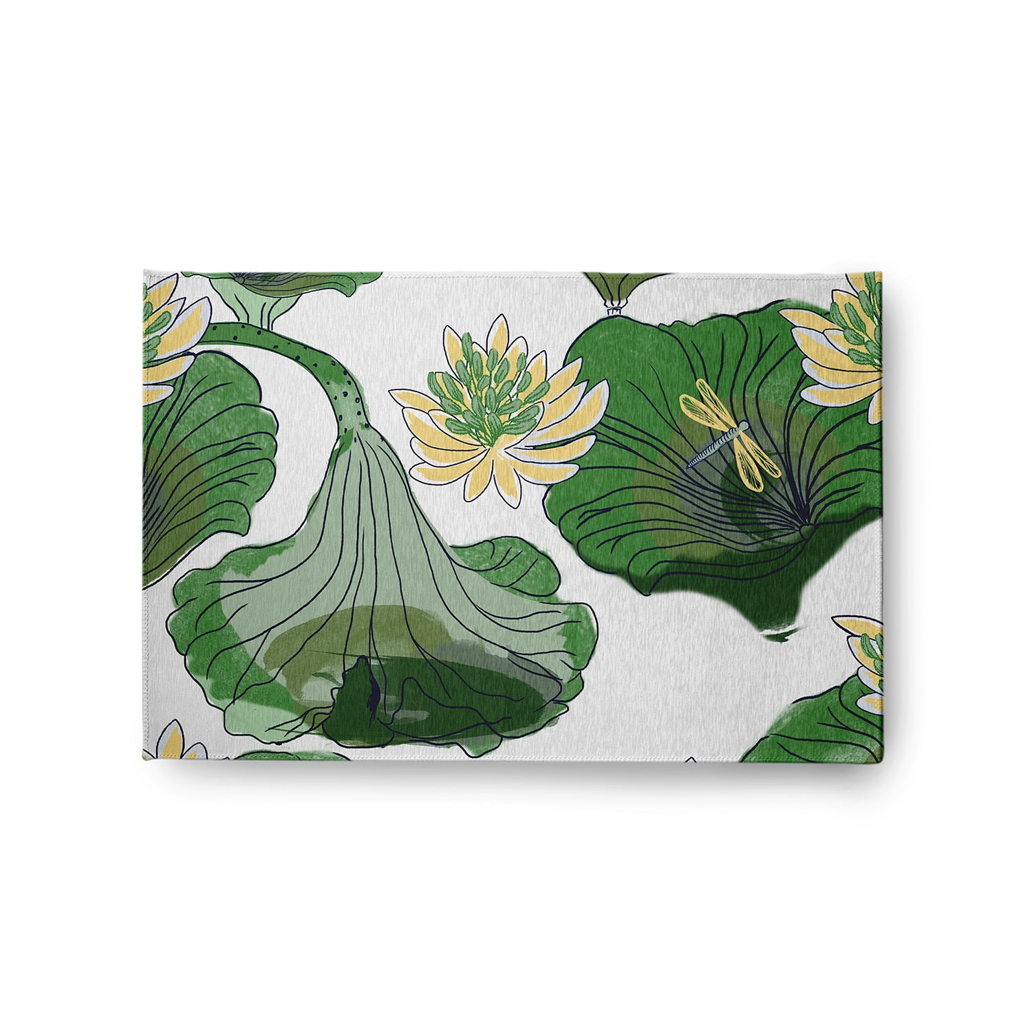 24" 36" Simply Daisy Lotokoi Oriental Chenille Area Rug, Green