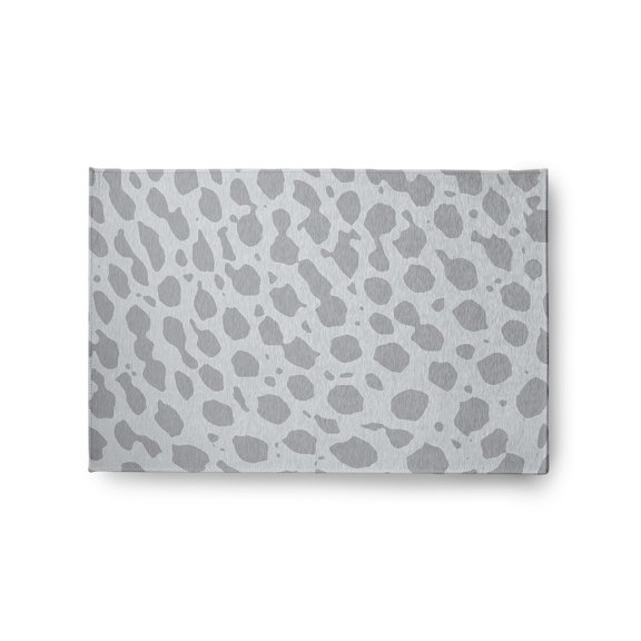 24" 36" Simply Daisy Lots of Spots Modern & Contemporary Chenille Area Rug, Light Grey
