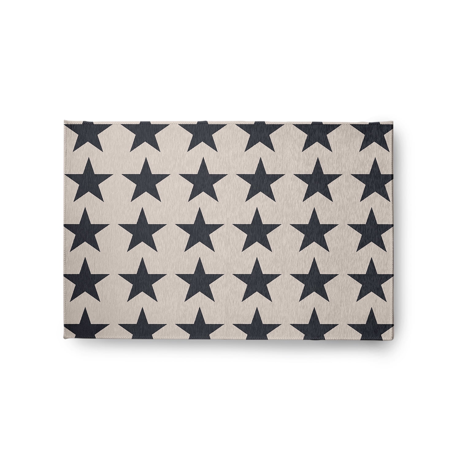 24" 36" Simply Daisy Stars Americana Chenille Area Rug, Blue