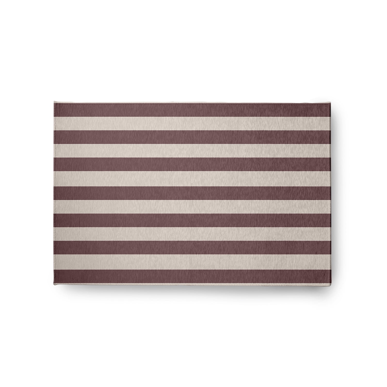 24" 36" Simply Daisy Stripes Americana Chenille Area Rug, Red