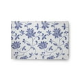 thumbnail image 1 of 24" 36" Simply Daisy Traditional Floral French Country Chenille Area Rug, Porcelain Blue, 1 of 4