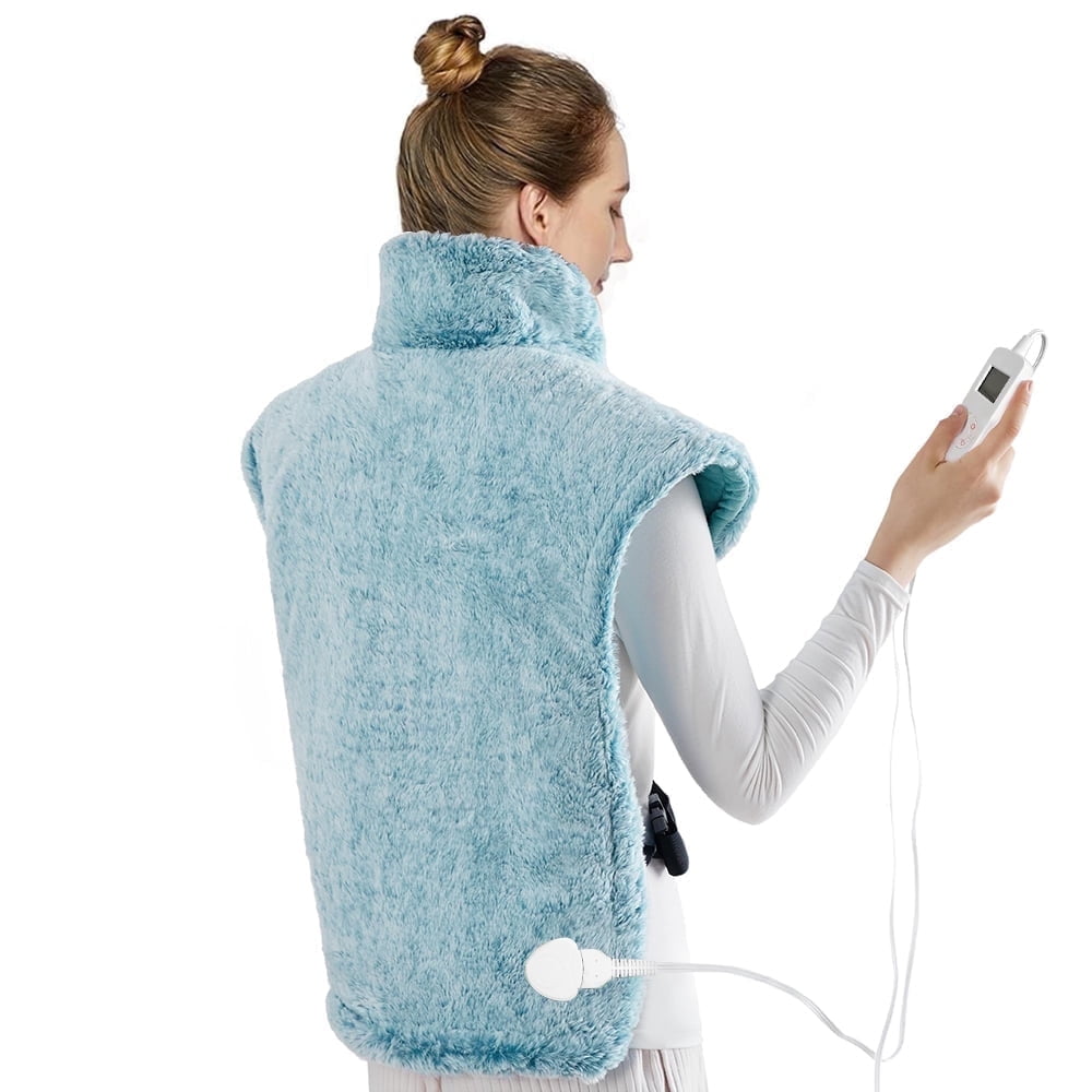 24"x36" Heating Pads for Neck and Shoulder, Back Heating Vest Fast Heating with 6 Heat Settings,Blue