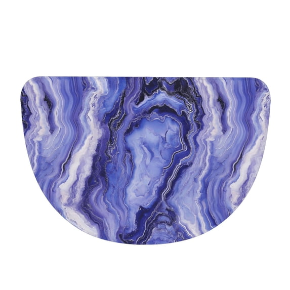 24×36in Flannel Semicircle Mat Absorbent Cleaning Maintenance And ...