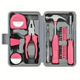 thumbnail image 1 of 24/39/130pcs Pink Household Tool Set, Sturdy Metal Hand Tool Kit, Classic Barn Style Toolbox, Ladies Durable Metal Hand Tools, DIY Home Repair Kit, The Best Gift for Mother'S Day, 1 of 13