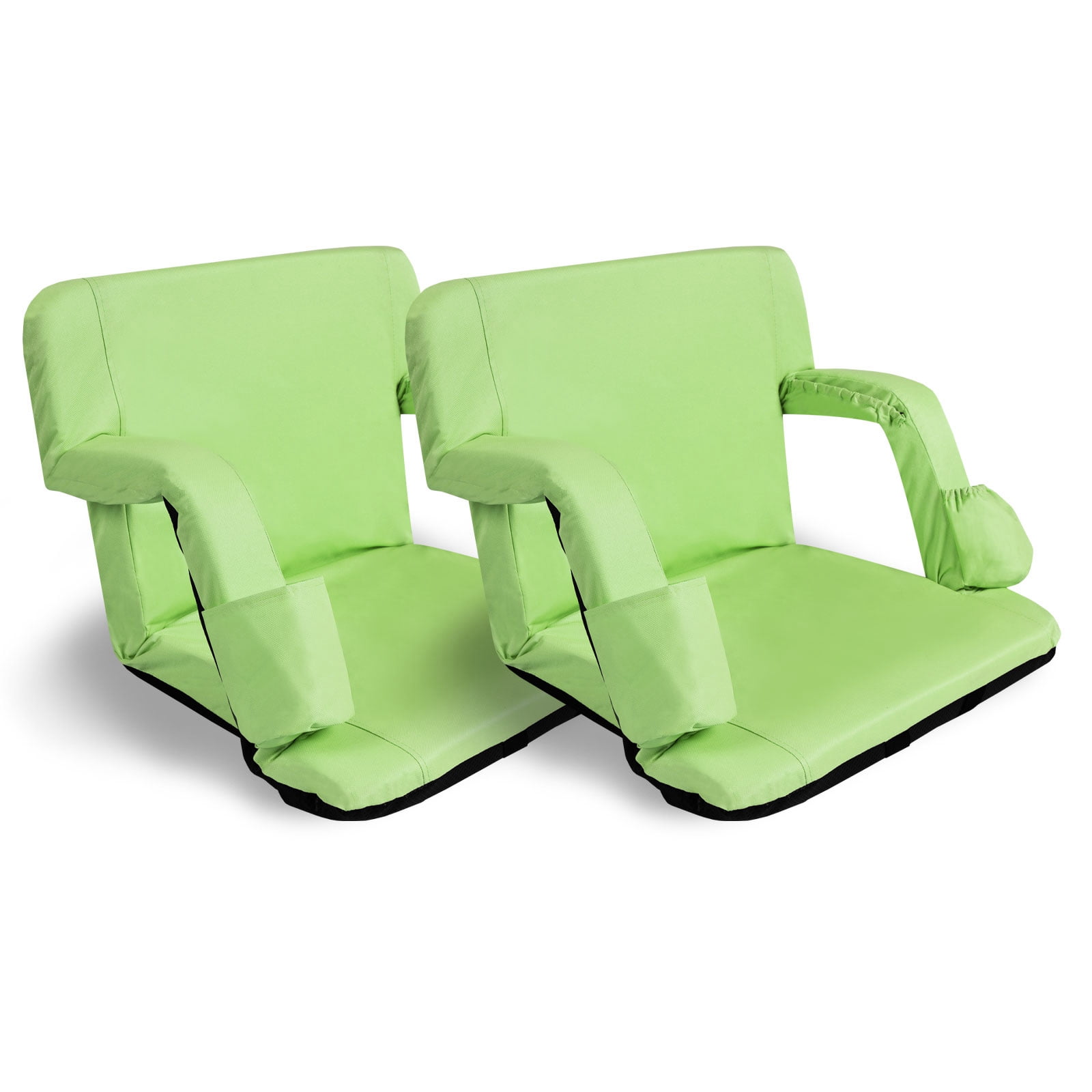 Green White Football Stadium Seat Folding Cushion Sports Bleacher Boat  Chair KR