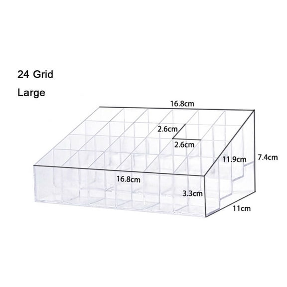 24-40 Grid Lipstick Makeup Stand Display Holder Case Cosmetic Organizer US Stock