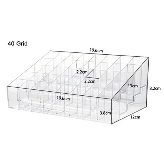 24-40 Grid Lipstick Makeup Stand Display Holder Case Cosmetic Organizer US Stock