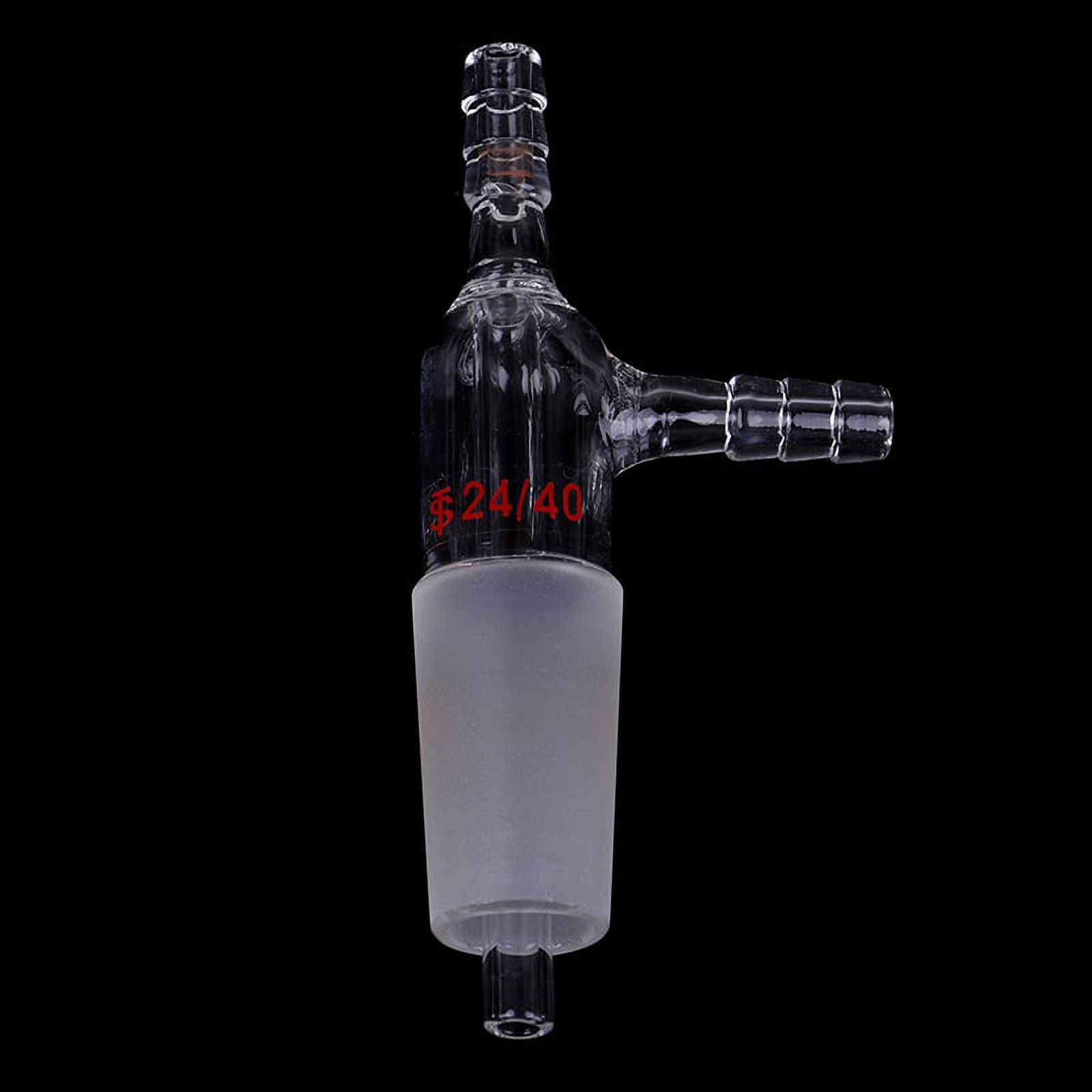 24/40,glass gas inlet adapter with both hose connection,lab glassware