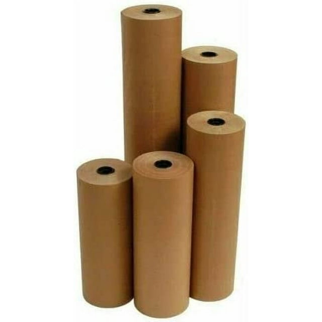 24" 40 lbs 900' Brown Kraft Paper Roll Shipping Wrapping Cushioning Void Fill