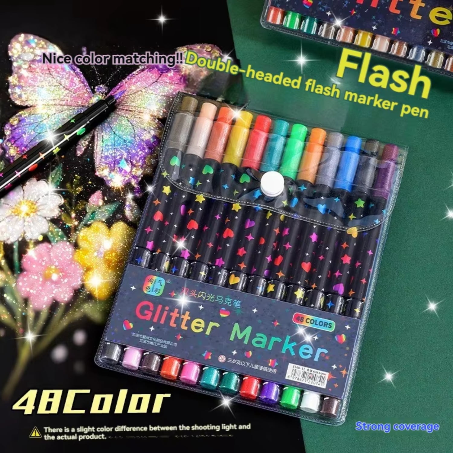 24/48/72/96 Colors Acrylic Paint Markers, Dual-Tip with Fine Tip and Brush Tip Pens for Stone, Wood, Calligraphy, Canvas, Ceramic, Metal, Glass, Rock Painting, and DIY Crafts