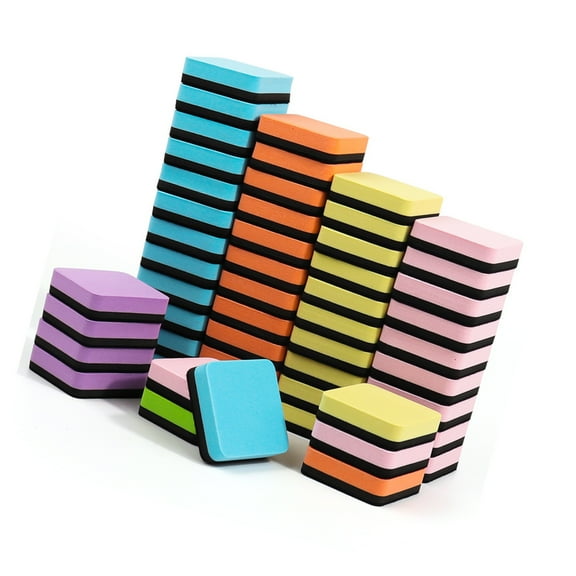 24/48 Pcs Whiteboard Eraser Chalkboard Cleaner Dry Erases Board Eraser For Workstations Schools Office