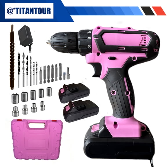 24/48pcs 21V Rechargeable Lithium Electric Screwdriver Set - USB Charging Mini Handheld Drill with Battery/Charger, Ergonomic Home Repair Tools, Perfect for DIY Projects & Gift