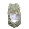 thumbnail image 1 of 24.5" LED Lighted Brown Raised Stone Basin Spring Outdoor Garden Water Fountain, 1 of 1