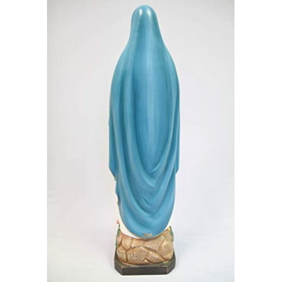 24.5" Our Lady of Lourdes Mother Virgin Mary Italian Statue Sculpture Figurine Vittoria Collection Made in Italy