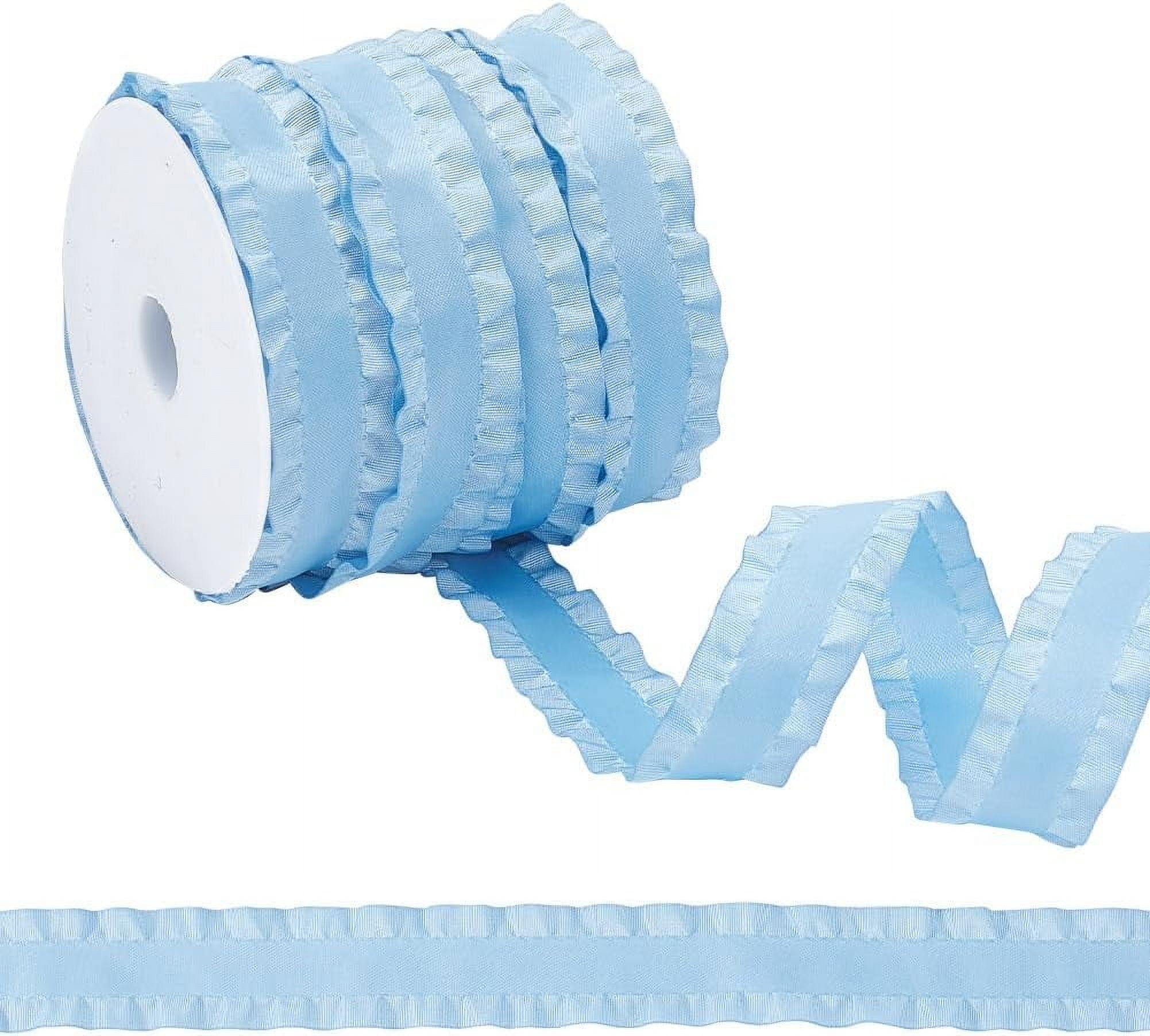 About 24.5 Yards(22.40m) Polyester Ruffled Ribbon 1-5/8 Inch(40mm) Wide ...