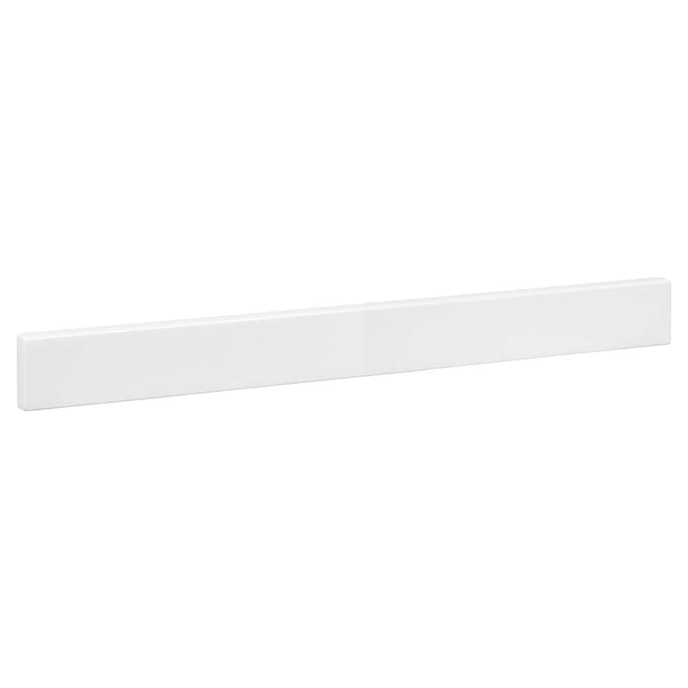 24.5 in. W Cultured Marble Vanity Backsplash in White
