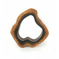 thumbnail image 1 of 24.5" x 25" x 3" Brown Coastal Style Grotto Shaped Cosmetic  Wall Mirror, 1 of 1