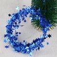 thumbnail image 1 of 24.6 FT Star Christmas Metallic Garland Wired Garland Decoration for Christmas Tree Home Wedding Birthday Party New Year DIY Decor, 1 of 3