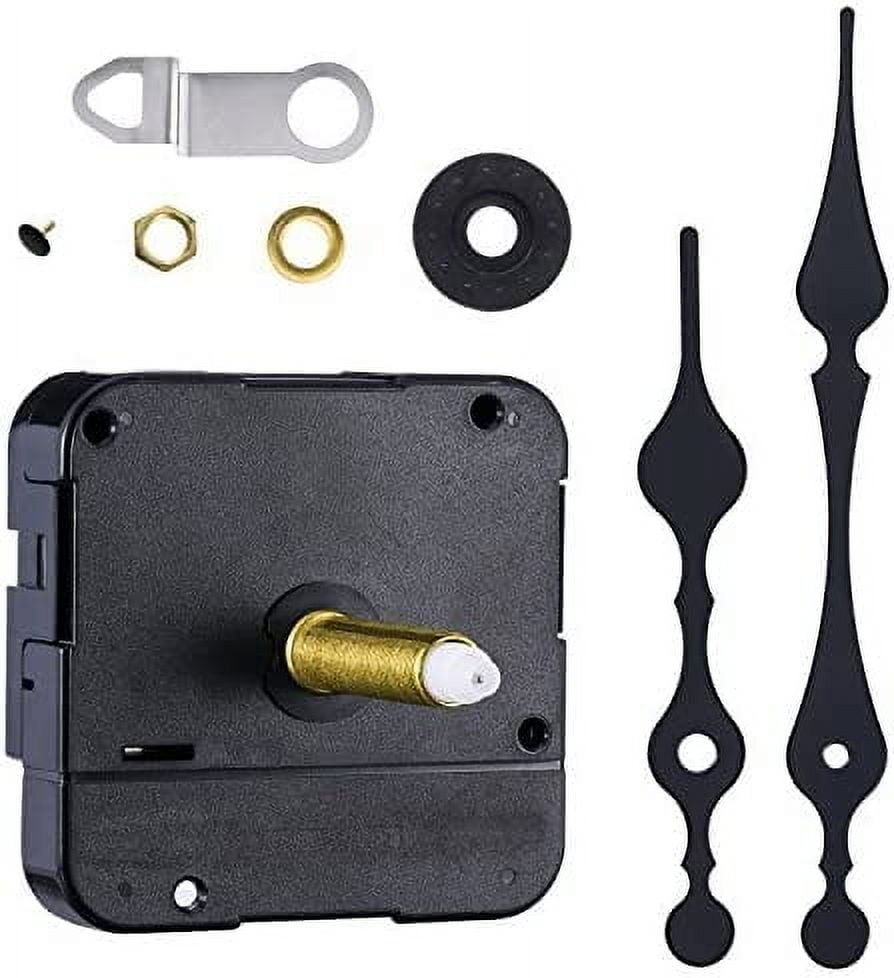 24.6 mm/ 1.0 Inches Thread Length Long Spindle Quartz Clock Movement with 2 Hands for Dials up to 21 mm/ 0.8 Inches Thick