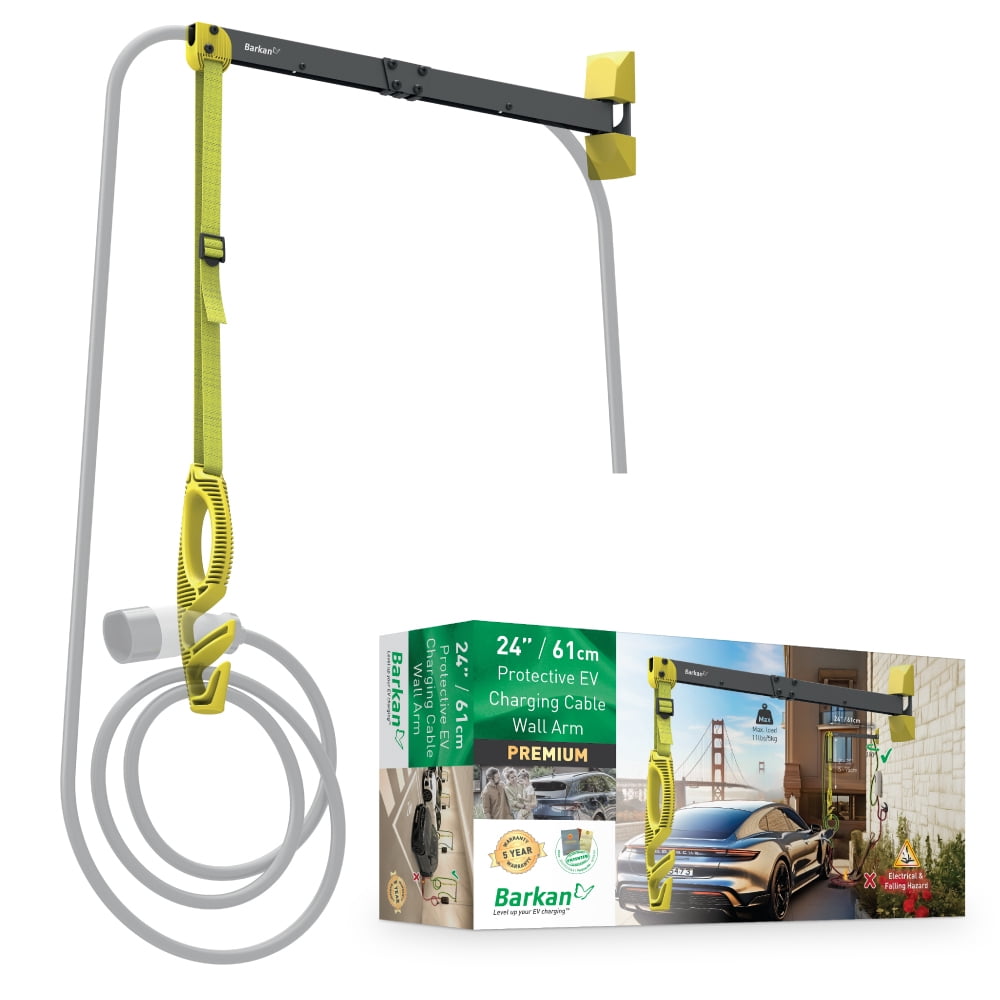 24” / 61cm Protective EV Charging Cable Wall Arm