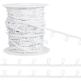 thumbnail image 1 of 24.6Yard White Nylon Trim with Elastic Button Loops Corset Button Elastic Loop Button Braid Cord for Wedding Bridal Dress Decor Costume Crafts Sewing 0.5 inch/ 12mm WhiteDIY, 1 of 7