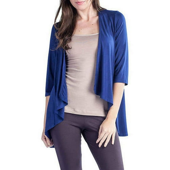24/7 Apparel Women's 3/4-Sleeve Open Shrug
