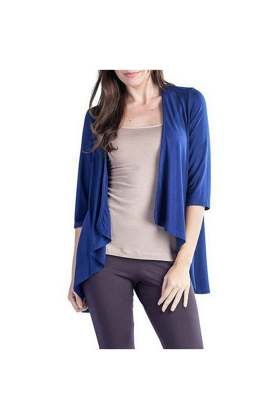 24/7 Apparel Women's 3/4-Sleeve Open Shrug