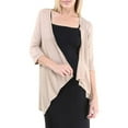 thumbnail image 1 of 24/7 Apparel Women's 3/4-Sleeve Open Shrug, 1 of 4