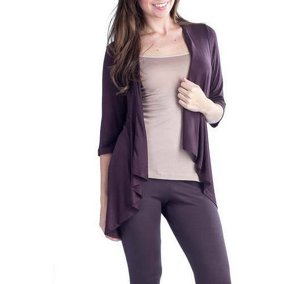 24/7 Apparel Women's 3/4-Sleeve Open Shrug