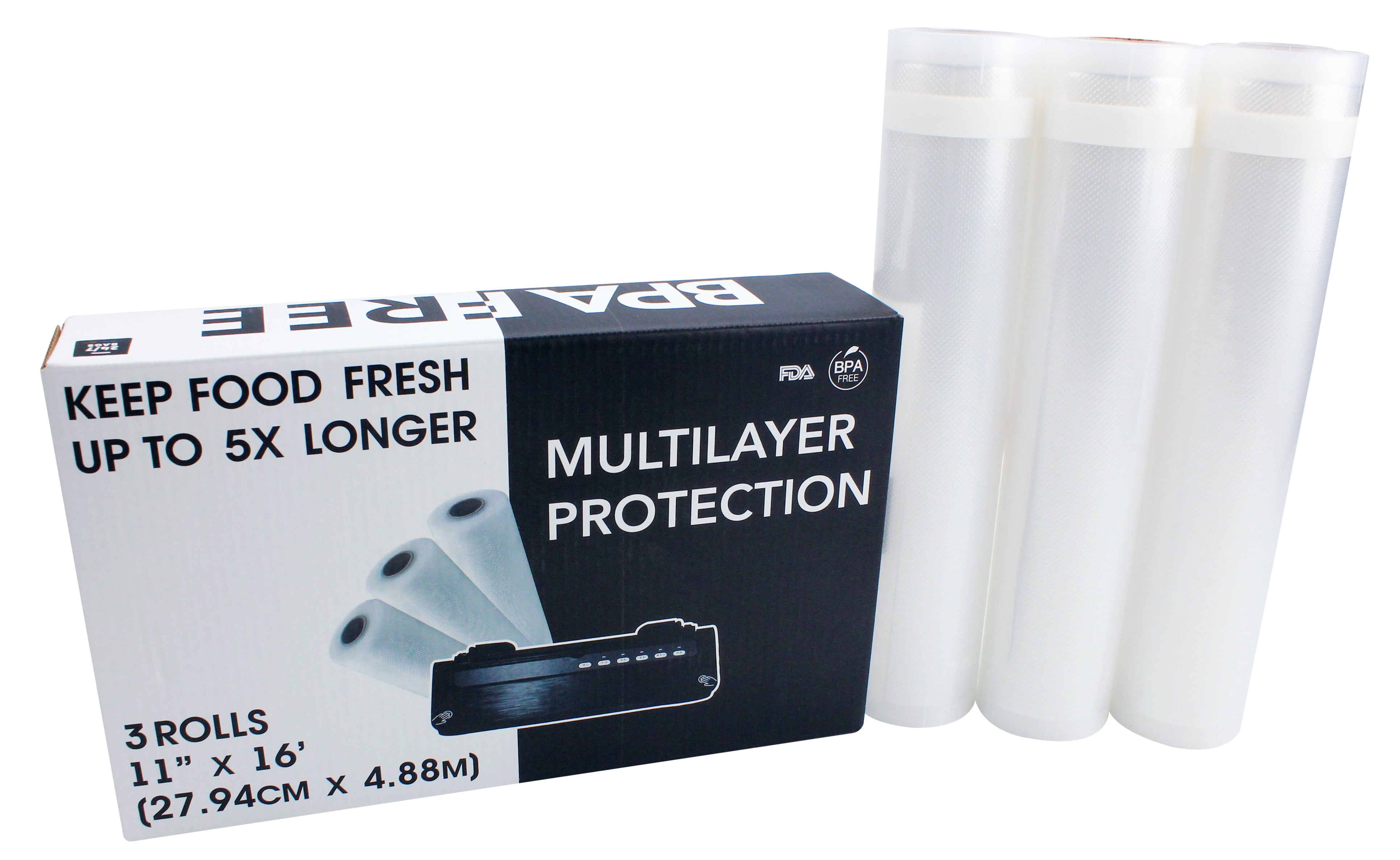 Premium Vacuum Sealer Bags 11 x 24 15 x 20 11.5 x 20 Precut - 50 Pack