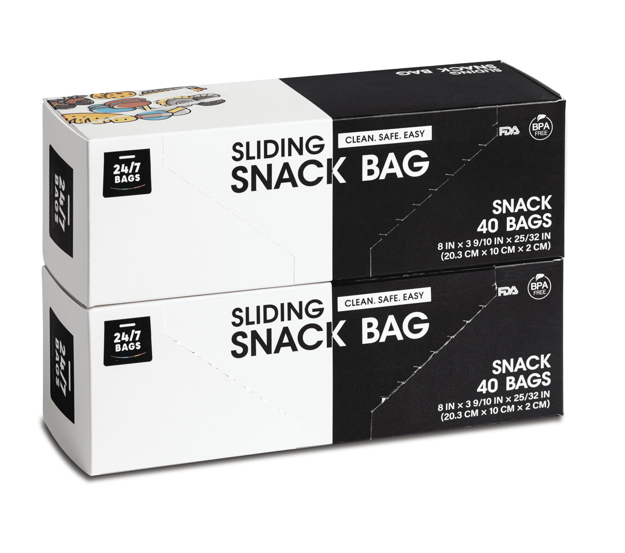 Portion Control Snack Bags (BPA free) ~ 3 1/2 x 5 7/8 ~ (64 bags x 2 =  128 bags)