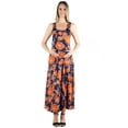 thumbnail image 1 of 24/7 Comfort Apparel Simple Floral Maternity Tank Maxi Dress, 1 of 3