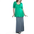 thumbnail image 1 of 24/7 Comfort Apparel Women's 3/4 Sleeve Tunic, 1 of 3