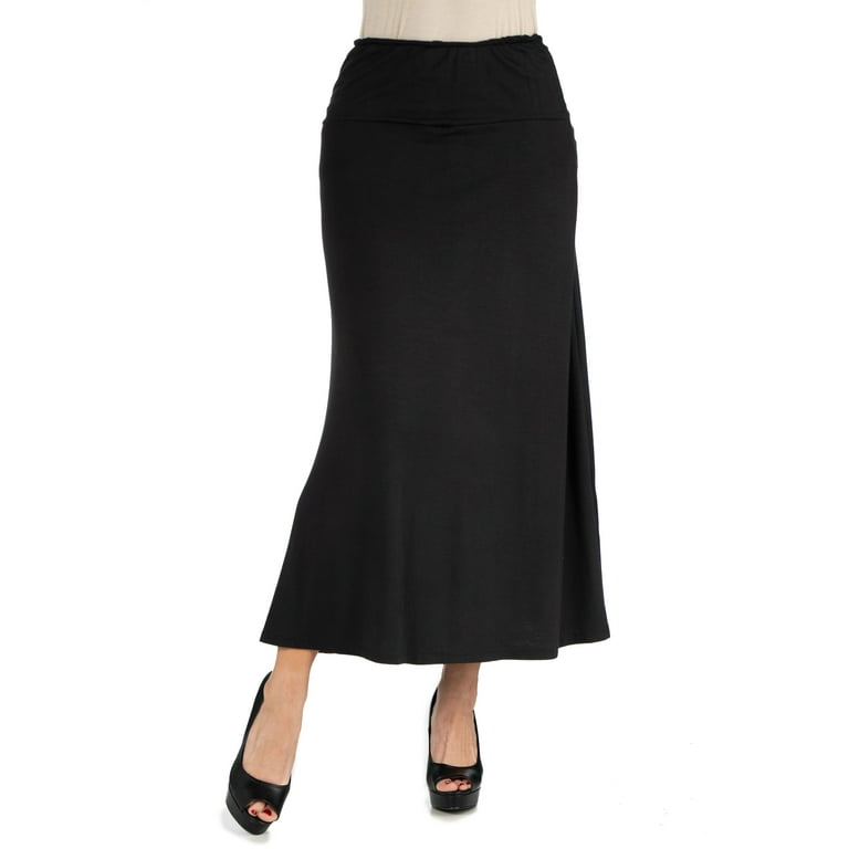 Black maxi skirt walmart clearance