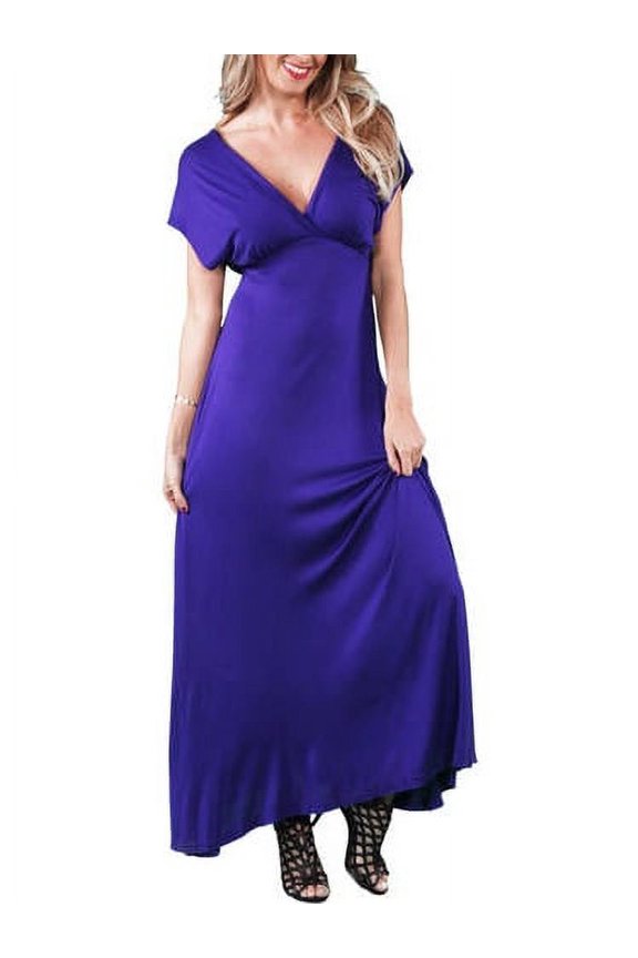 Women's Faux Wrap Maxi Dress